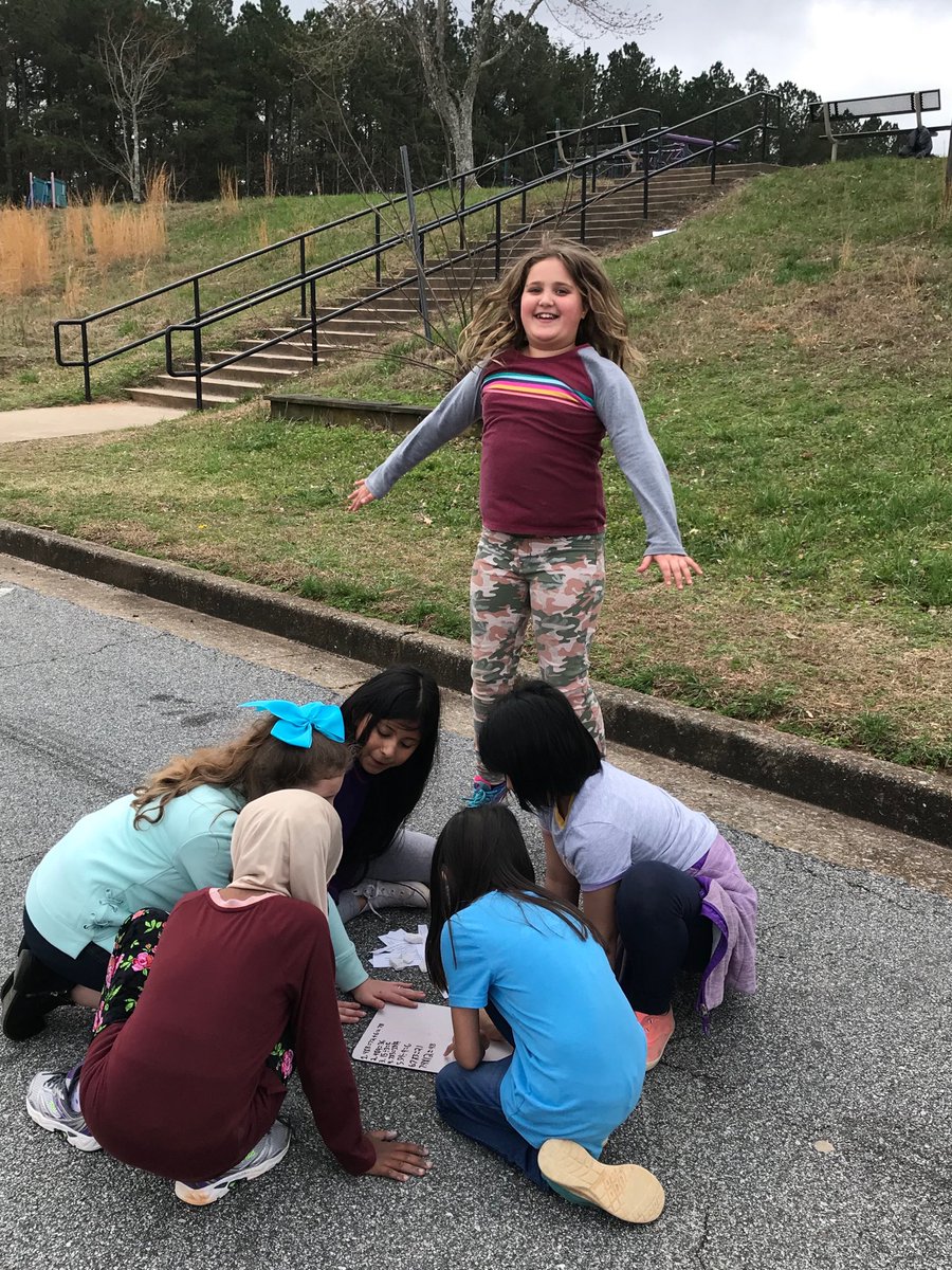 These 3rd graders had a great time problem-solving and exercising during math relay!@MRES @ccsdfam #CCSDMathMadness #3rdgraderocks #TeamWork