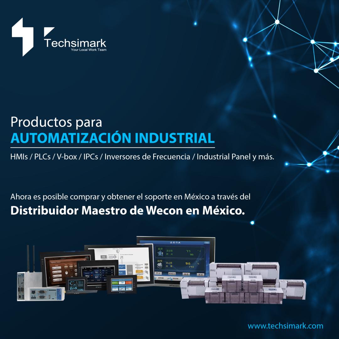techsimark's tweet image. Compra los mejores productos #WECON a través del Distribuidor Maestro en México y obtén todo el soporte que necesitas.

Visita: techsimark.com
#Techsimark #Automation #AutomatizaciónIndustrial #HMI #PLC #IPC #InversorDeFrecuencia #IndustrialPanel