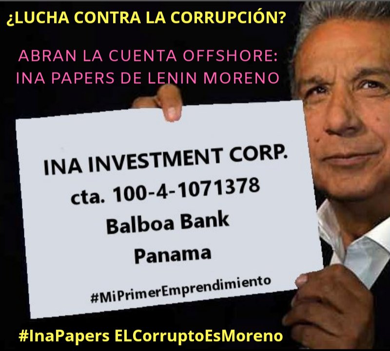 Risultati immagini per lenin moreno ina papers