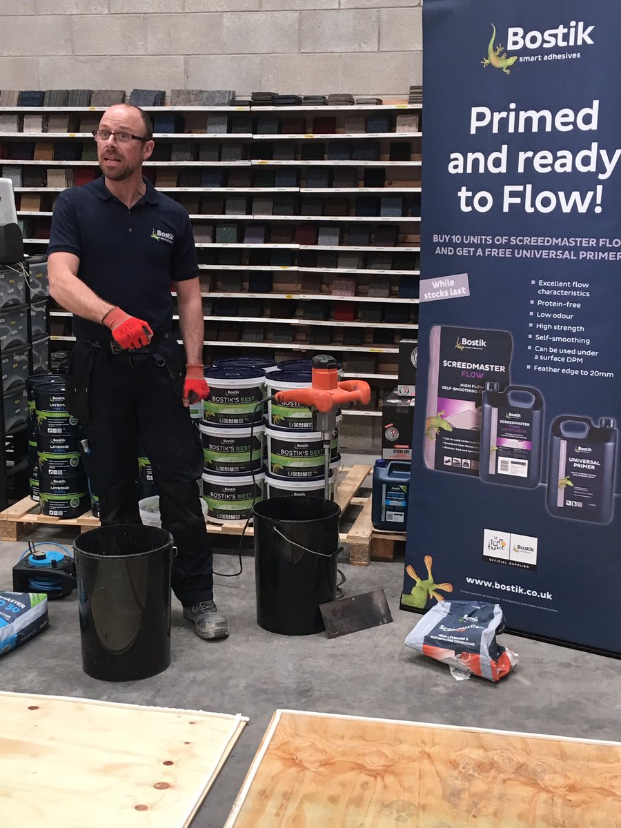 Great meeting today - love the Bostik roll for cap and cove. We'll be ordering this moving forwards. Thanks <a href="/maxprofloor/">maxprofloor.</a> &amp; @Bostik_ProFloor 👍🏻
