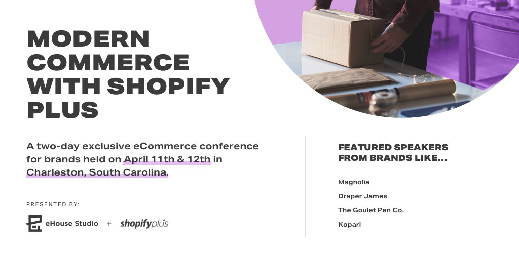 We're excited to be sponsoring and speaking at <a href="/moderncommerce/">Modern Commerce</a> next month! There is tons to learn from the <a href="/ehousestudio/">eHouse Studio</a> team at this 2 day event. Get your tickets today: mc.ehousestudio.com