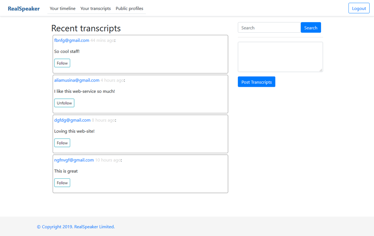 ViktorOsetrov's tweet photo. My web-development progress. Just coded mini-blog service: like a twitter with some functions like:
- Login/Logout
- Follow/Unfollow
- Search
- Checking profiles, etc
Technologies: 
#MySQL #html5 #css3 #Bootstrap4  #jQuery #Ajax #php 
Going to use some things for @RealSpeaker  😎 https://t.co/VZFwAnq4xY