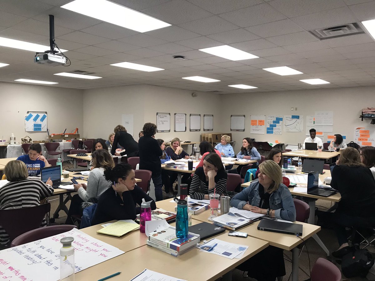 I so appreciate the professional community these coaches have developed, & their stance as learners! Great day! @OlentangySD #litcoach