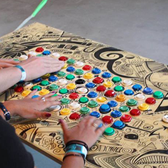 ArcadeCommons's tweet photo. Using a keyboard and mouse to play a game is...fine. But we prefer Joysticks and Buttons! Vendors like @focusattack @sparkfun @adafruit @ArcadeParts and @Tinkersphere are just a few of our favorites! 

 Photo is of #1000ButtonProject - an amazing game built by @barelyconcealed https://t.co/FvlHfBSJw7