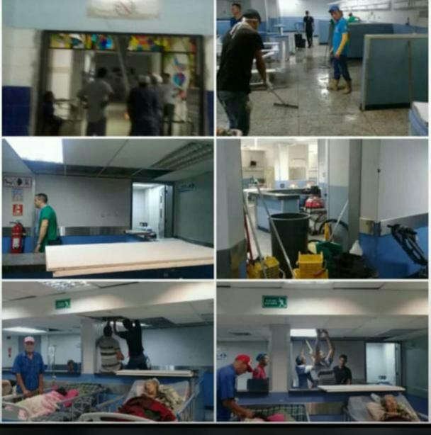 Cotufa55's tweet photo. @mbachelet 
Limpiando el HAMP de Barquisimeto,él cual esta colapsado.Para que la delegación de la @ONU_es lo vean bonito cuando la realidad es otra... Dígale que lo lleven a https://t.co/yiGCGeUXjJ los Ríos... y hablen con los pacientes. No éste Show👇👇  https://t.co/YXDoGeS8dW