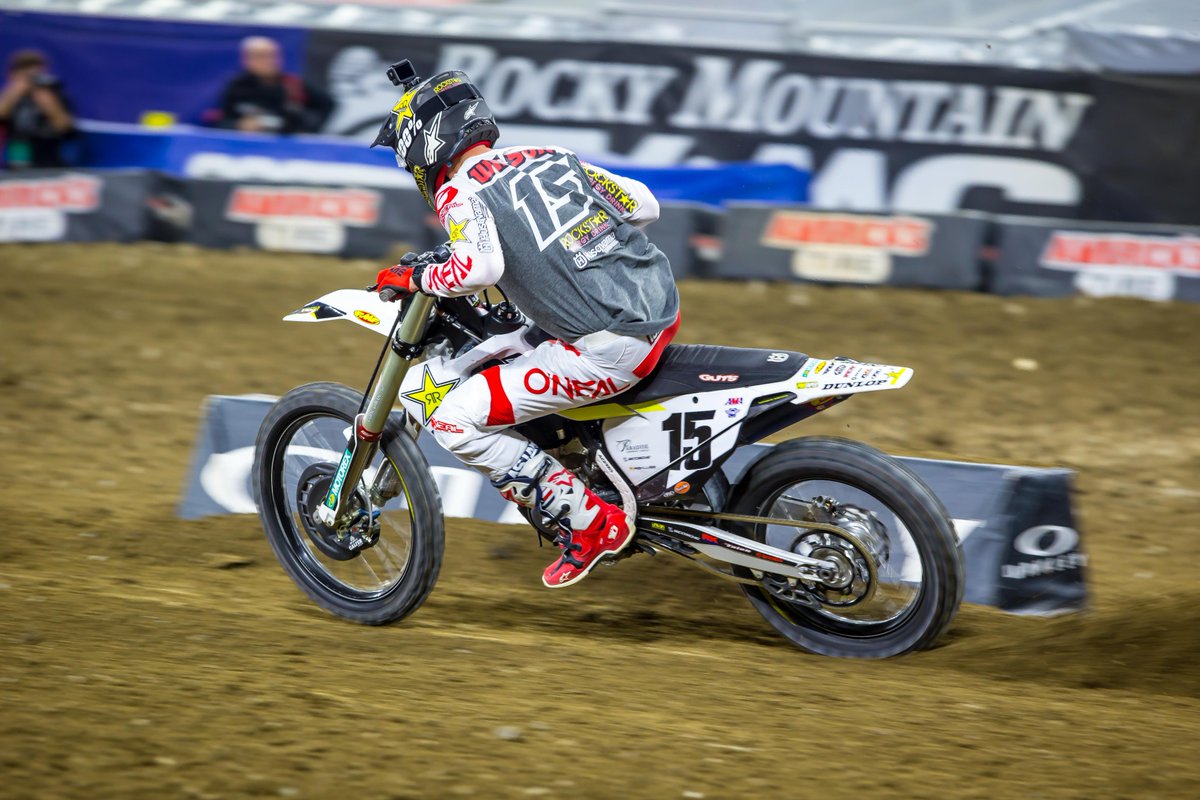 Do you remember who finished 2nd in the 450SX class at Indy in 2018? 🧐 #SupercrossLIVE #DropTheGate