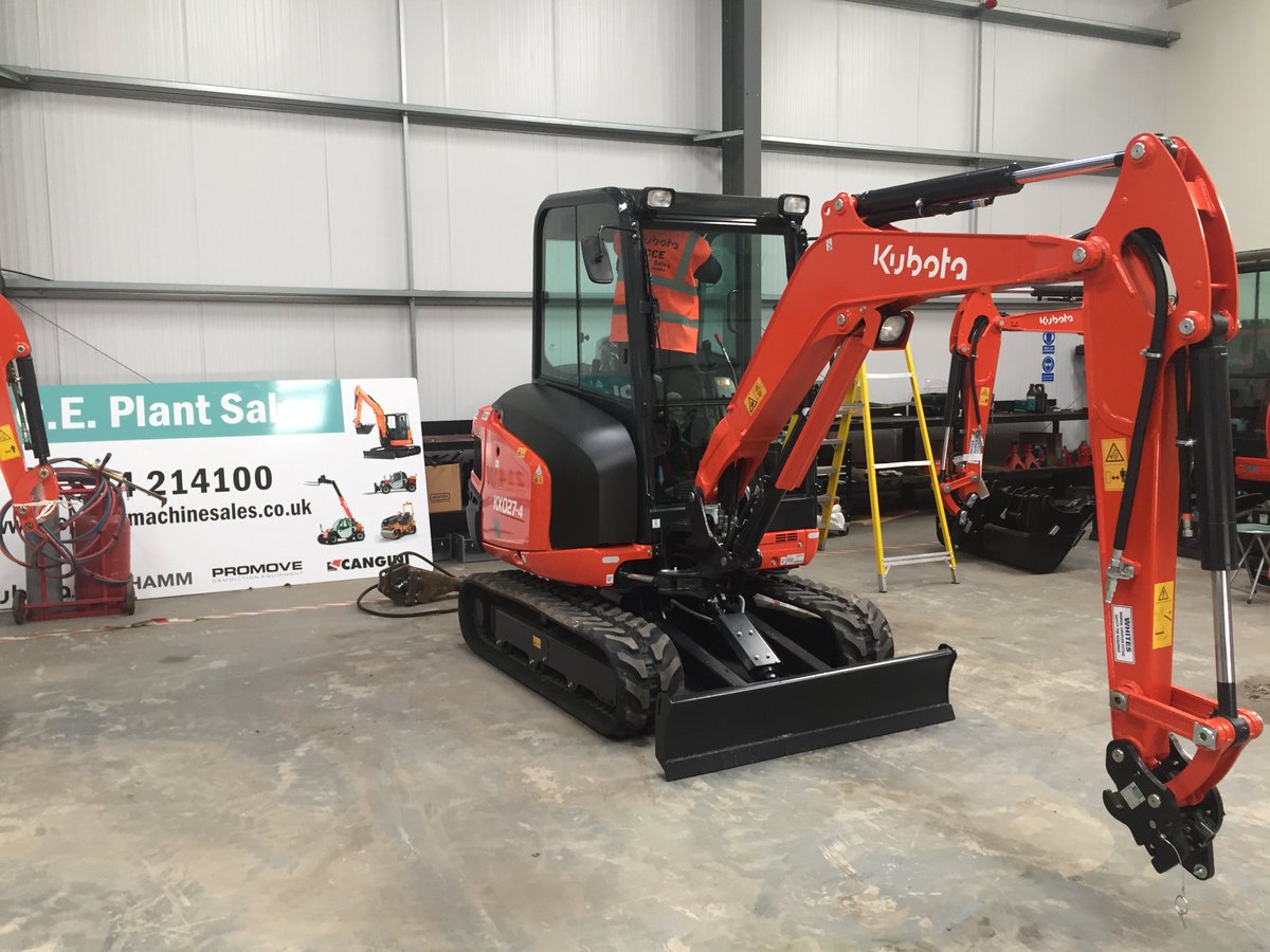 Another Kubota KX027-4 sold today and Alex is straight to work on the machine to get it prepared for delivery to the customer. If you're interested in purchasing a Kubota or would like some more information machine please call on 01884214100 or email us sales@cceplantsales.co.uk.
