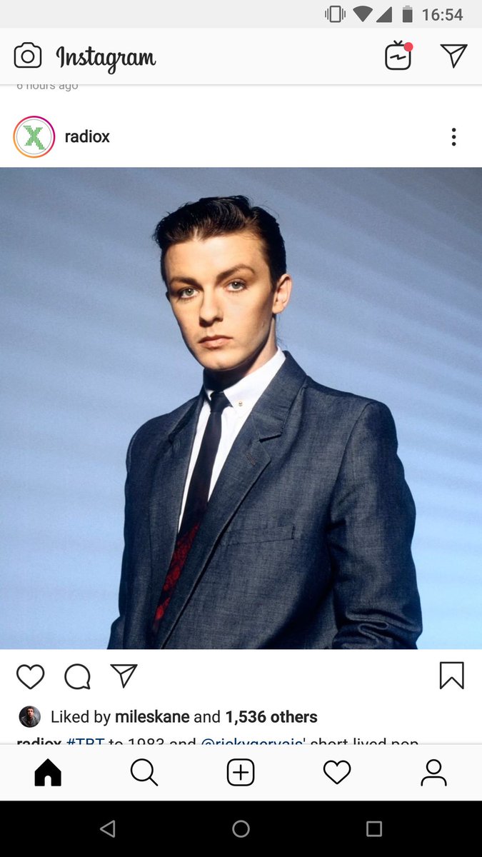 saddestsmile's tweet photo. Just seen this on the @RadioX Insta! 👌🏼😂 Looking good @rickygervais https://t.co/cal7rEkwER