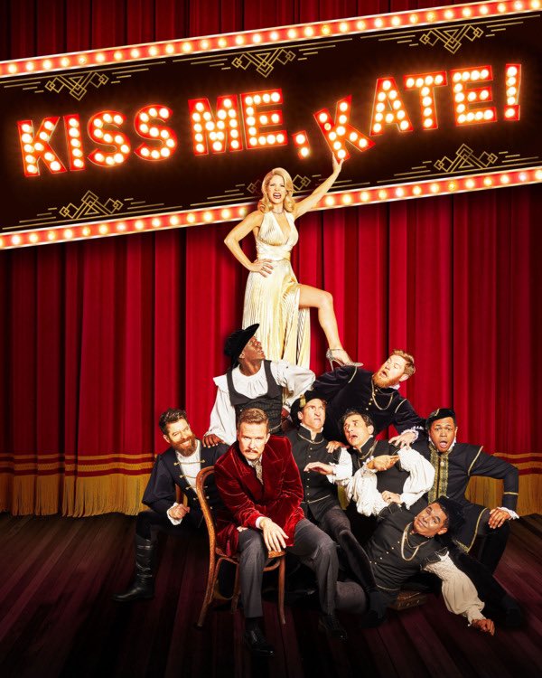 Marcus_BW20's tweet photo. Happy Opening to BWMT Derrick Cobey (far right wearing the hat), and the cast of the Kiss Me Kate revival on Broadway!! Be sure to check him out if you’re in the city. #bwmt #bwconlife #toodarnhot #yj4l #musicaltheatre #awwjackets https://t.co/IQICUSgtqI