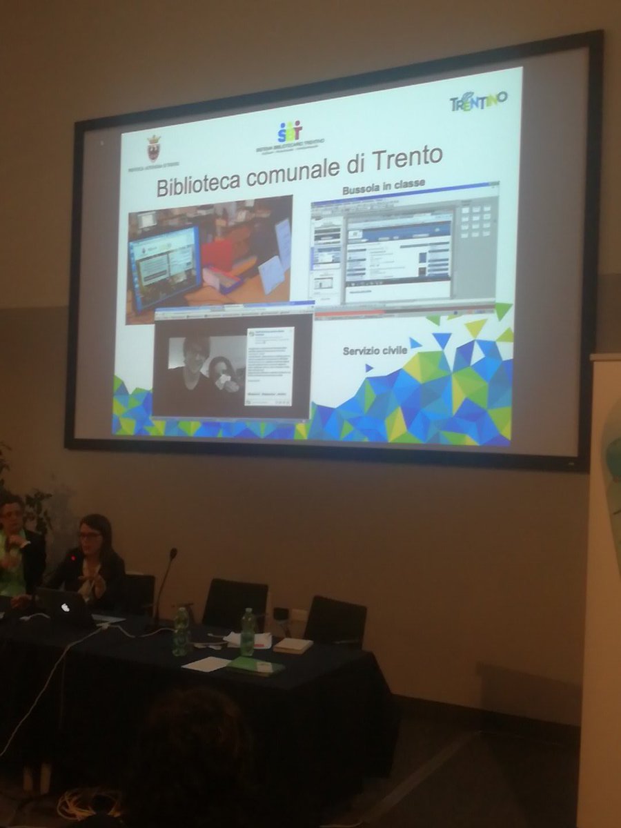 M_L_O_L's tweet photo. Quasi finito, qui in Solari. Tocca al @MLOL_Trentino raccontare esperienze di promozione e coordinamento sul digitale ❤️ #convegnostelline https://t.co/3HJXVQbmOp