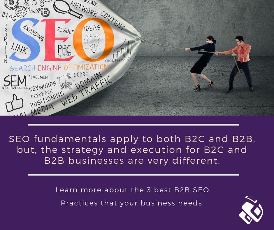JumpfactorMedia's tweet image. Fundamentally, B2B SEO is very different from B2C SEO. Find out how by reading our guide. buff.ly/2TLUlkX #SEO #SEOStrategy #JumpfactorMarketing #B2BSEO
