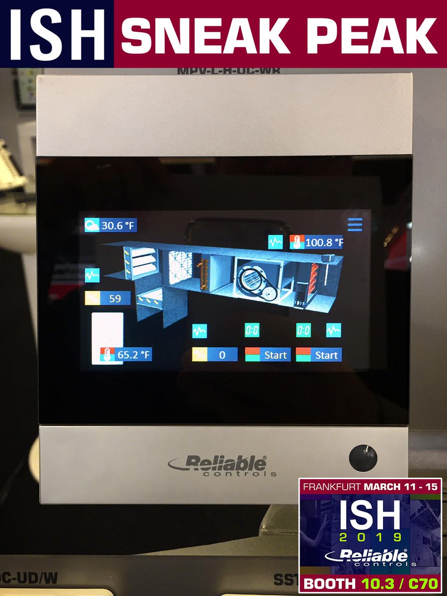 ReliableCntrls's tweet photo. A #sneakpeek of MACH-ProView’s new EQUIPMENTview at #ish2019
generated a lot of attention!
What do you guys think of this new view?
#ISH2019 #ReliableControls #frankfurt #bacnet #buildingautomation #HVAC #tradeshows #germany #innovation #MachProView #exclusive https://t.co/H572SLRzYL