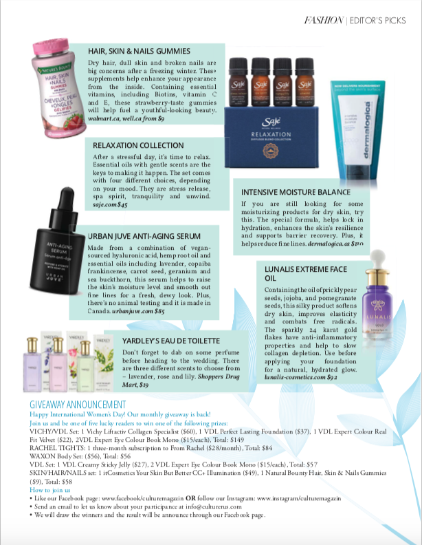 brillcomm's tweet photo. Wedding season is fast approaching! Pick up your March-April issue of Culture Magazin for the latest tips to help achieve an elegant and polished look, including @YardleyLondonUK. https://t.co/Ubb5fJ2tH0