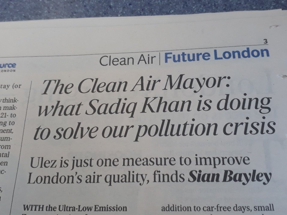 Well done <a href="/SadiqKhan/">Sadiq Khan</a> and your teams , keep it up #climatechange #ClimateAction  shame <a href="/Conservatives/">Conservatives</a> are letting us all down so badly on these matters