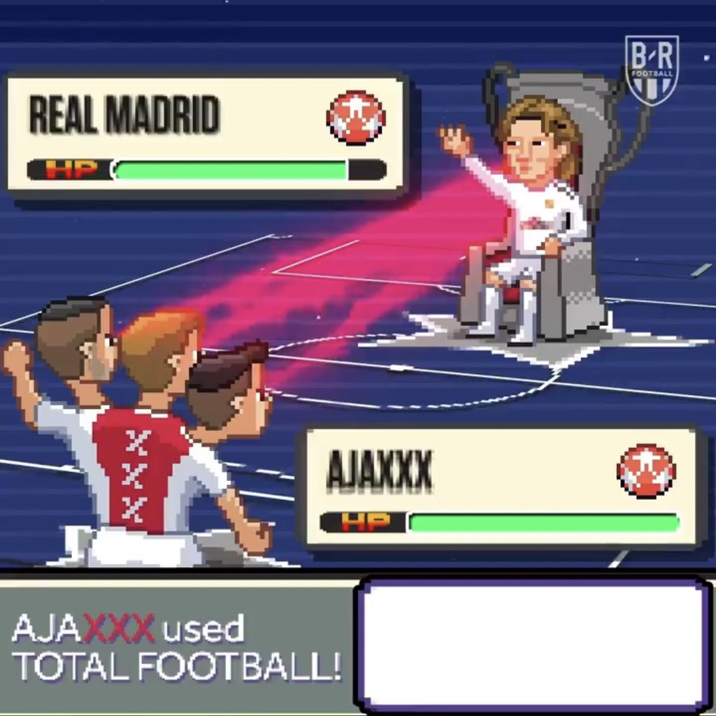El Real Madrid-Ajax en versión Pokémon.