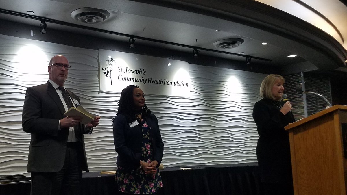 St. Joseph's Community Health Foundation Grant Luncheon.  Over $700, 000 given to area organizations this year.  Proud to serve on this Board of Directors.