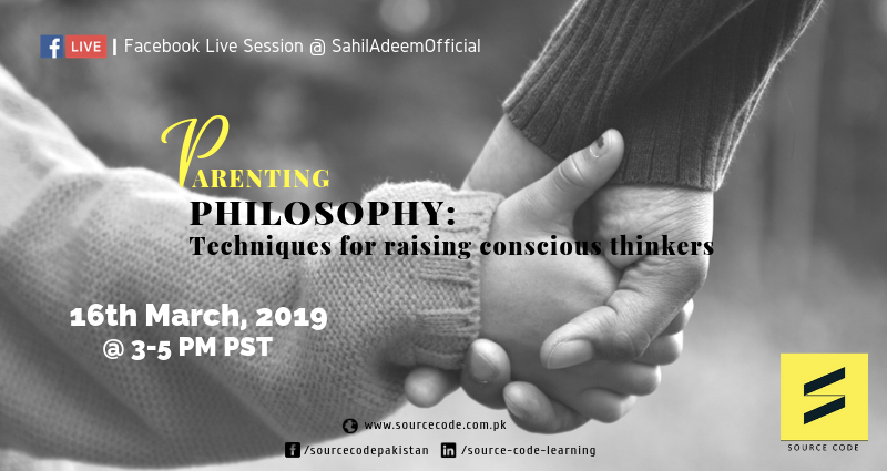 SourceCodePK's tweet image. Live session coming up this Saturday!
Join Sahil Adeem between 3 to 5 pm to talk about Parenting Philosophy and Techniques for Raising Conscious Thinkers!
#Live #Session #SourceCode #Raisethestandardsofthinking