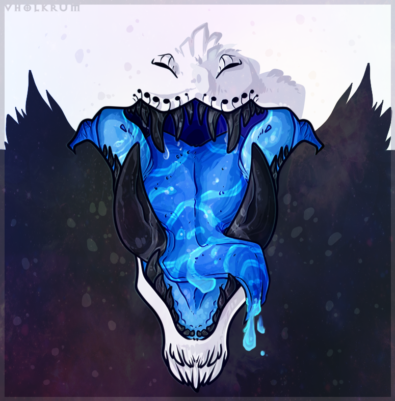 billowbeast's tweet photo. Demon maw vwv Vholkrum's maw anyways. Warm up work!! #dragon #demon #maw #tusks #vhol #vholkrum https://t.co/xdX1xEQZSr