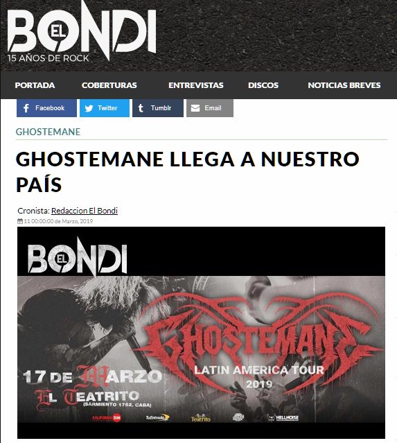 hpprensa's tweet photo. #Ghostemane este Domingo 17 de Marzo en "El Teatrito" @ @RevistaElBondi
https://t.co/m3JcU76BjA
#Ghostemane #Trap #Trapcore #EricWhitney #Noise #TrentReznor #NineInchNails #Argentina #ElTeatrito #CaliforniaSunProducciones #Hellnoisebooking #HPPrensa https://t.co/slnrOFdqaC