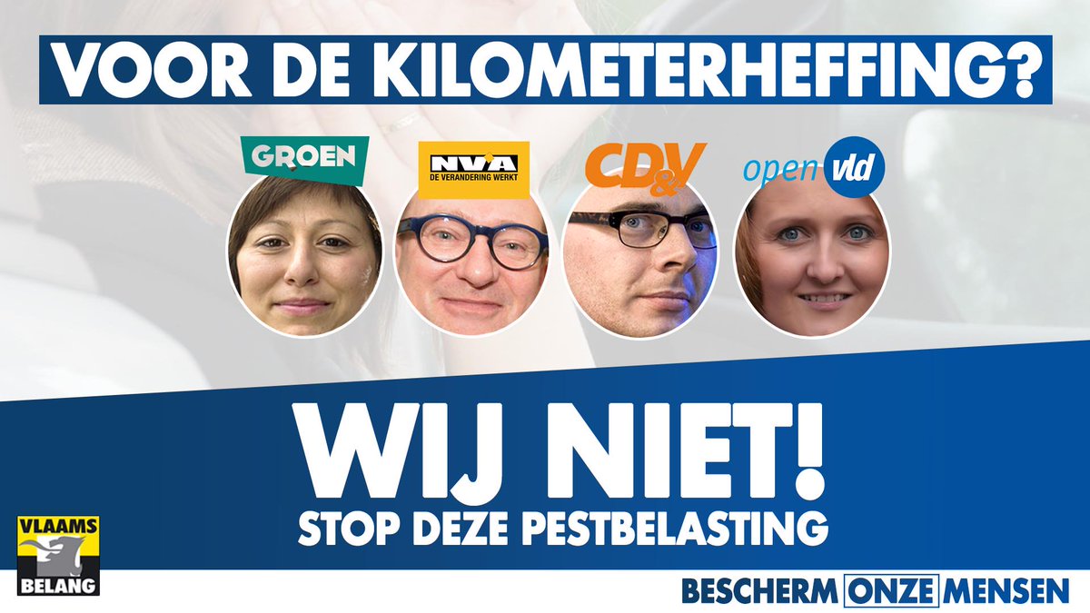 vlbelang's tweet photo. De #kilometerheffing wordt een nieuwe verdoken belastingverhoging. We betalen al +50% taksen op brandstof, onze belastingdruk is quasi de hoogste in Europa, de elektriciteitsfactuur wordt stilletjes aan onbetaalbaar,... Stop met de bevolking uit te persen! https://t.co/7vbS3Pmawa
