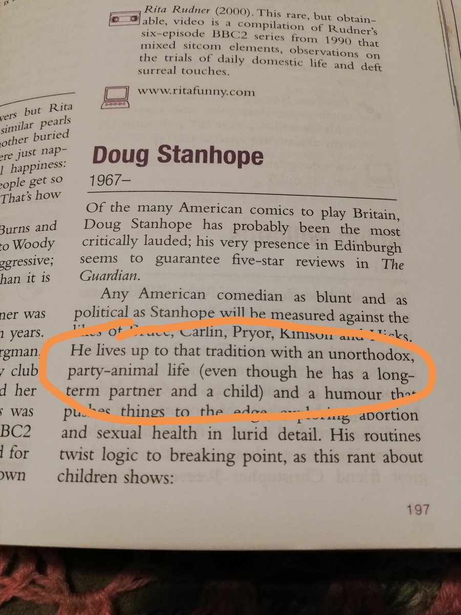 Thanks to the 2006 'Rough Guide
to British Cult Comedy', I have learned something new about 
Doug Stanhope.
#overpopulation
#hypocrisy

<a href="/DougStanhope/">Doug Stanhope</a>
<a href="/gregchaille/">Ggreg Chaille</a>