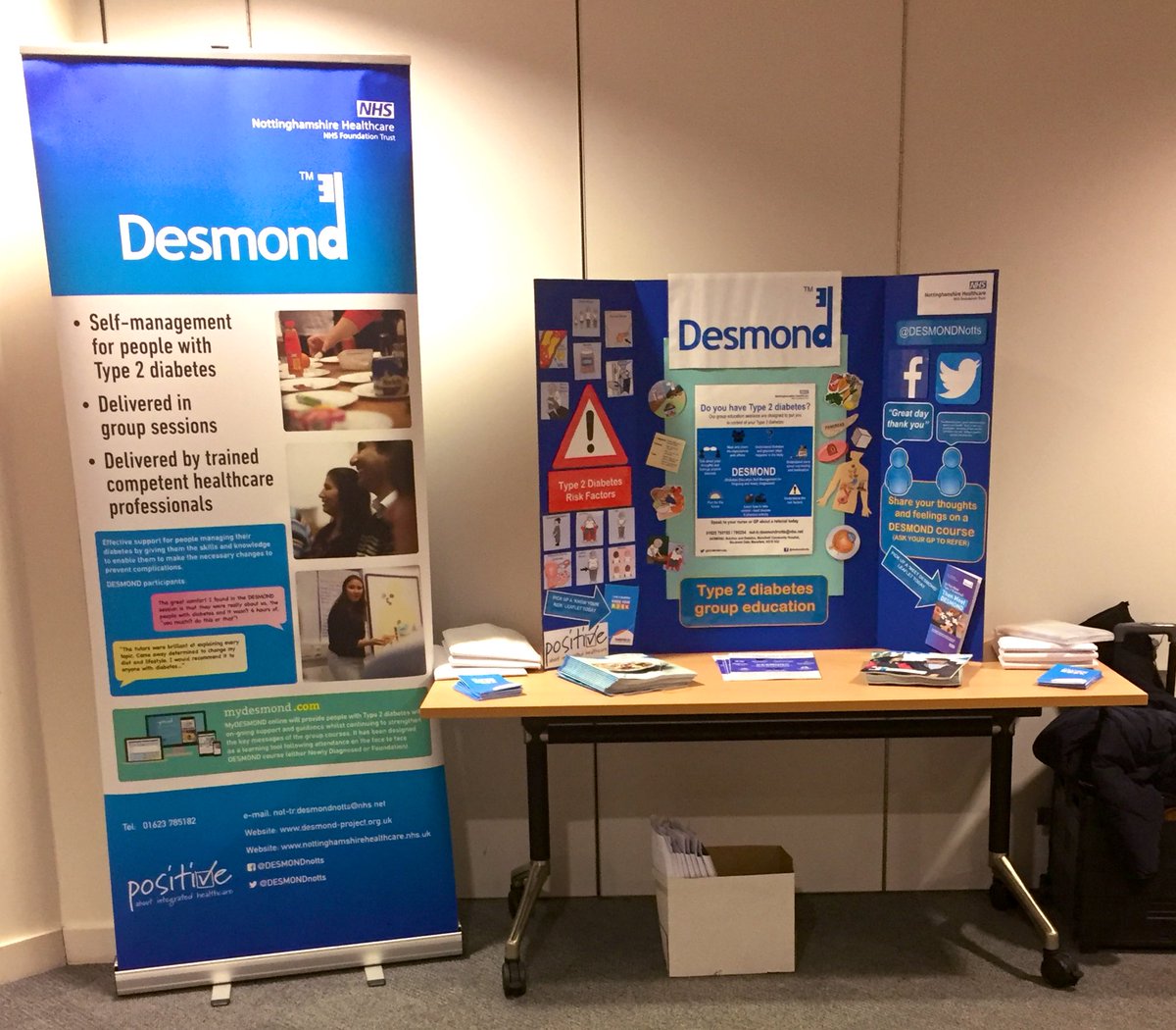 All set up for the event this evening at <a href="/SFHFT/">Sherwood Forest Hospitals NHS FT</a> education centre for Optcians event. <a href="/DESMOND_Tweets/">DESMOND 🗝</a>
