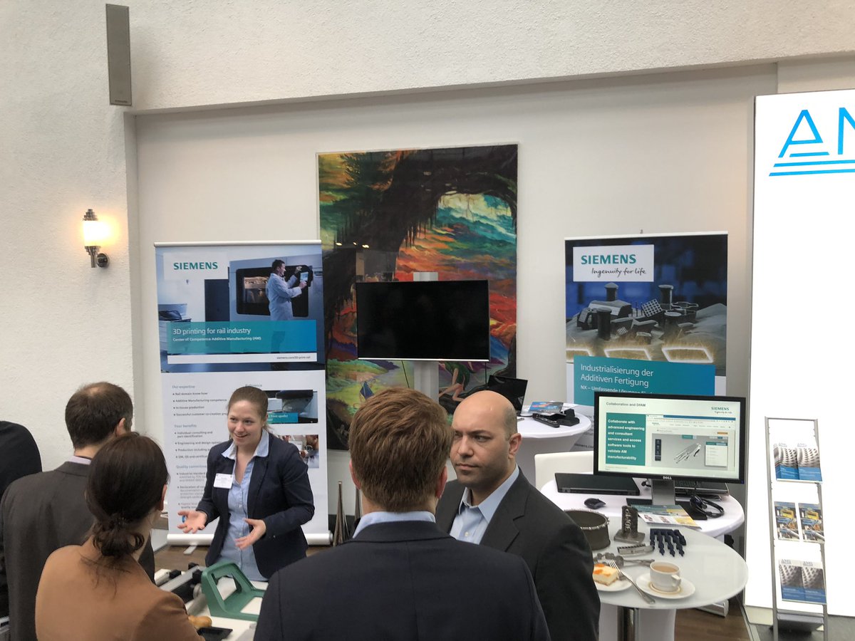 KarstenHeuser's tweet photo. Thanks a lot to the #AMForum19 for the invitation to give a key note about the automated #AdditiveManufacturing Factory 4.0 in front of >800 participants. We provide seamlessly integrated solutions of software, automation & digitalization (pic R. Bergemann) @siemensindustry https://t.co/6YWTLNKGVo