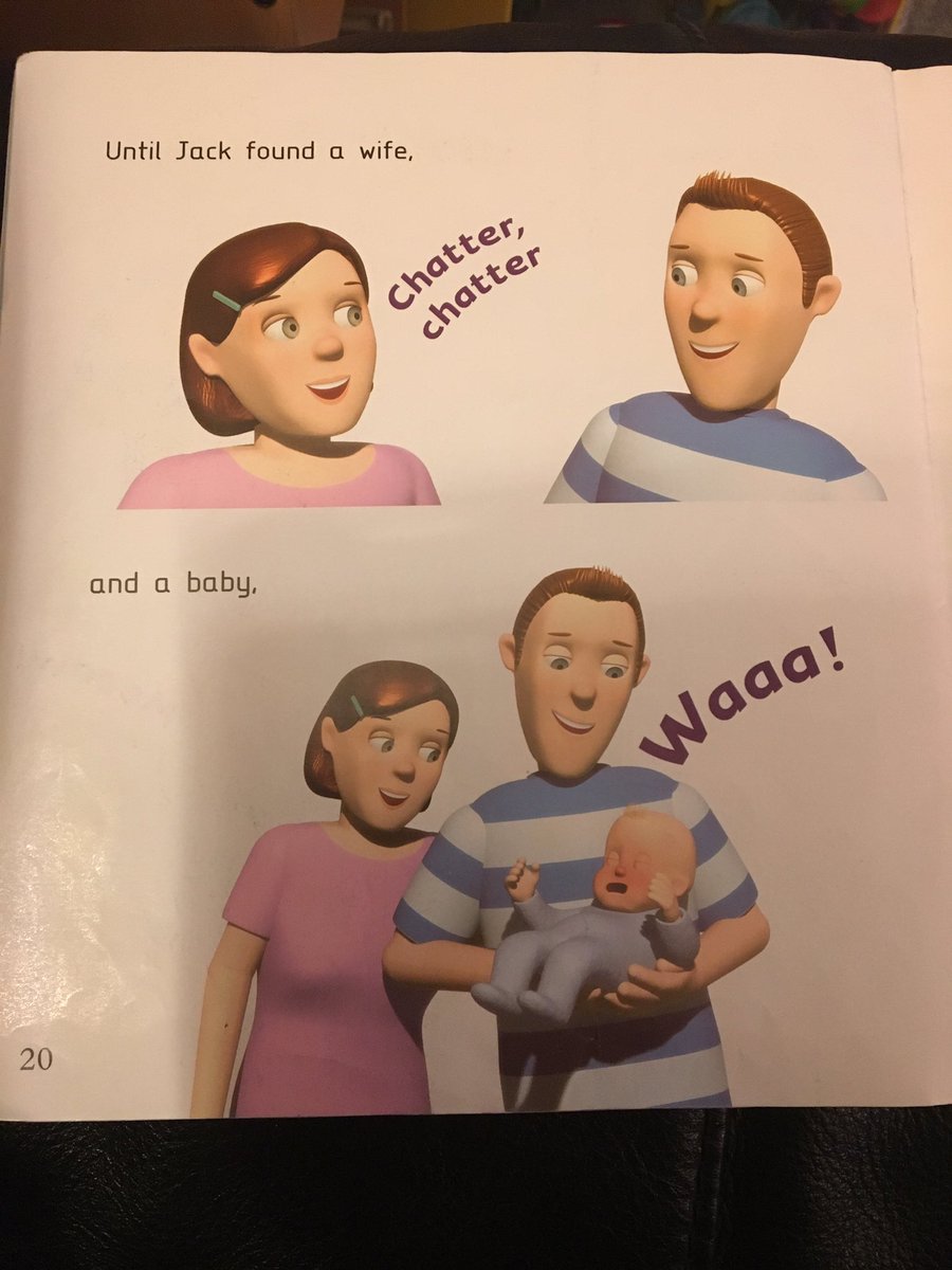 Frobo_Em's tweet photo. Well Jack seems delightful. What the actual fuck?! #schoolreadingbook 🤮 https://t.co/bxoOlmiZrf