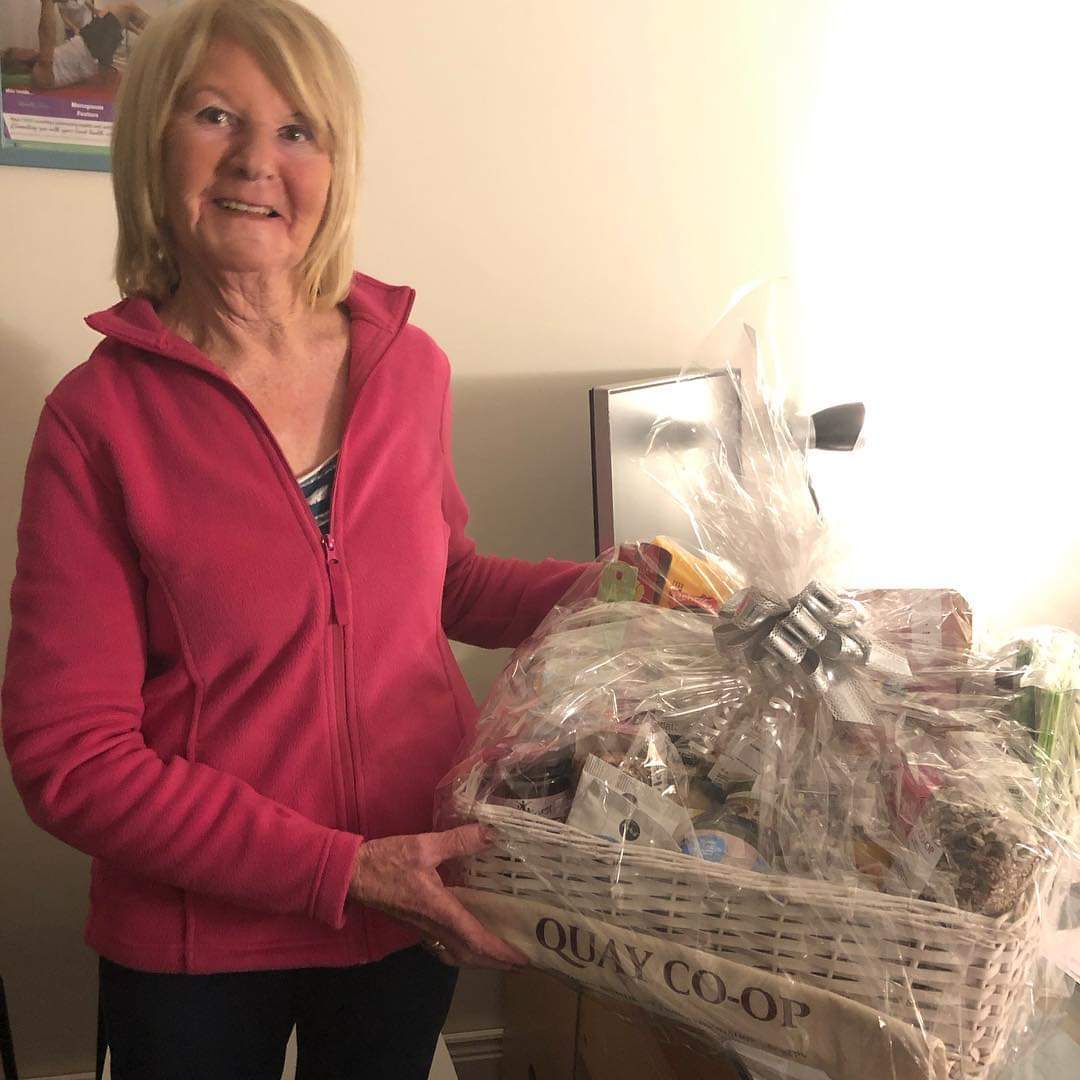 Our lovely lucky winner from our open day! Nora is the proud owner of the incredible hamper kindly provided by our great friends in @quaycoopcork. Quay Co-Op is right on the Main Street here in Ballincollig and have everything you need for your natural health 🙏🏻