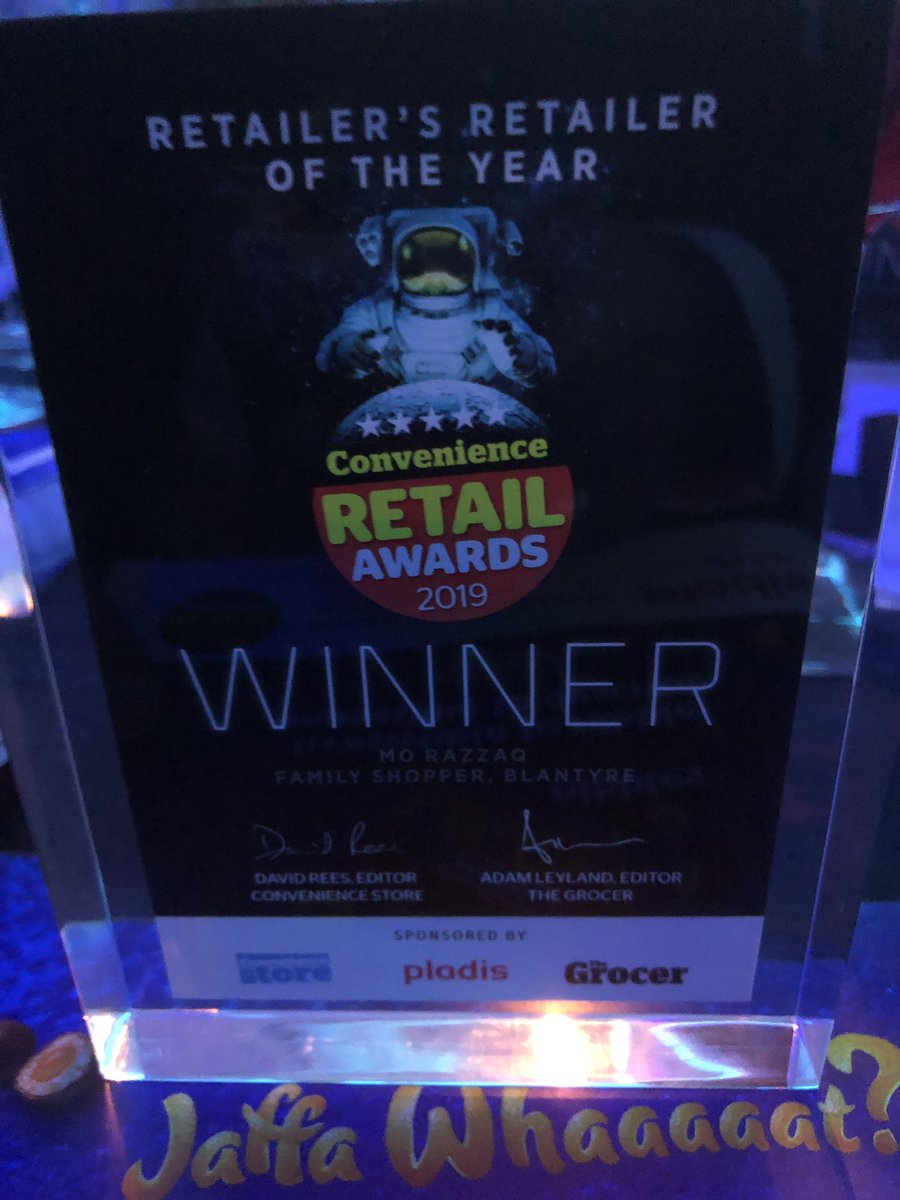 We have done the treble!
We won Retailers Retailer of the year at Convenience Retail Awards 2019
#CRAwards @CStoreMagazine