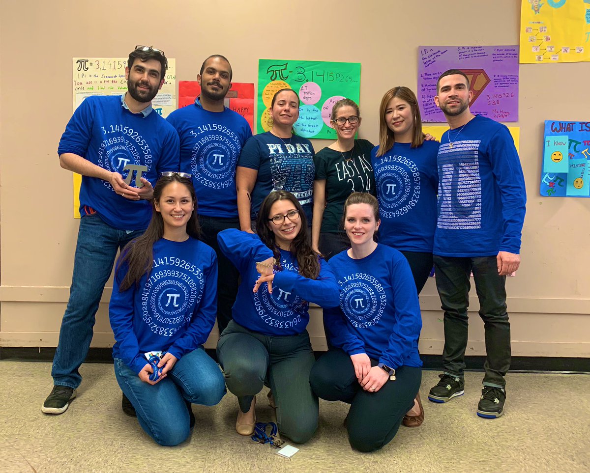 WCBMathScience's tweet photo. Celebrating #PiDay with our Math &amp; Science SLC students at @WCBryantHSLIC today! π fun facts, Einstein, contests, prizes and lots of fun! @NDwarka1 @DOEChancellor @SuptLindsey @NYCSchools #EquityandExcellenceForAll #MathIsEverywhere #mathisfun #mathteachers #PiDay2019 #NYCschools https://t.co/4PrRMjbW08