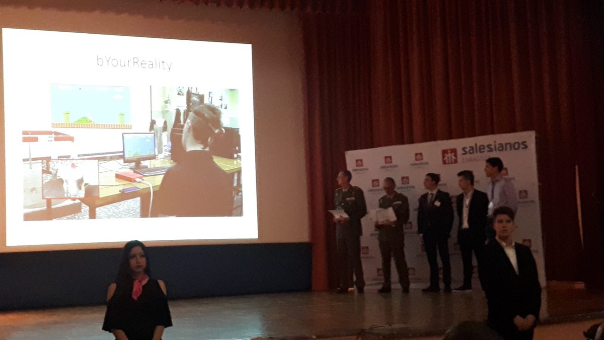 Salesian_Boscos's tweet photo. Orgullosísimos de los tres proyectos presentados por nuestros alumnos de FP en @PremioDonBosco 👏🏼👏🏼

• Premio del ministerio de defensa para “b-YourReality” del CFGM Teleco
• Premio de @festo para “Omelettic” de FP Mecanizado
• 2° Premio TIC para “B.A.T.S.” del CFGM Teleco https://t.co/9Z7V7uoRwa