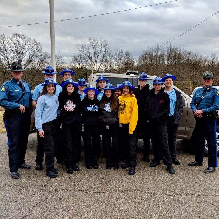 SouthTechSTL's tweet image. Law Enforcement’s juniors spent time with guest speakers Corporal Wheetley and Trooper Thompson from @mshpTrooperC yesterday. Thanks for the visit! #ThisIsTech #mhsp