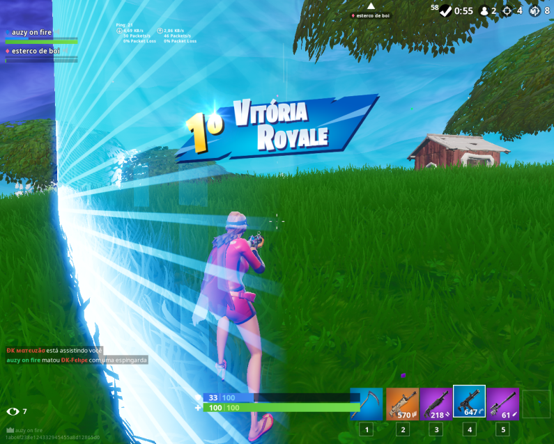 Angeelow1's tweet photo. hahaha mais uma pra conta, hoje o game foi brabo!🤪🤪  

ultima killzinha foi do pai< 3

#gaming #cute #FortniteSeason8  #fortnite #fortnitewin https://t.co/gHEeYl9Mx4