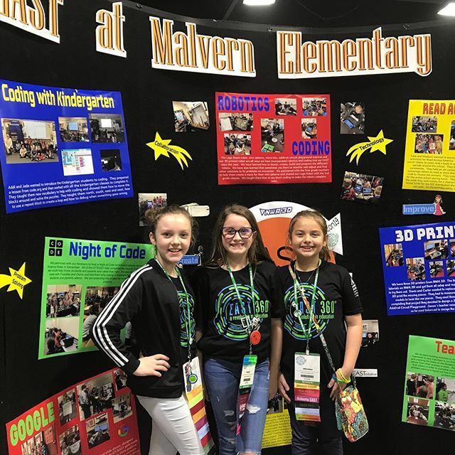 bd_harvey's tweet photo. And weβre back from #eastcon2019. These 4th graders from Malvern Elementary taught kindergarteners how to code. #girlsinstem #stemforkids #stem #stemeducation #nerdon #coding #codinglife #learnpixel https://t.co/yGDMd1Qxea https://t.co/a3wnuQE40o