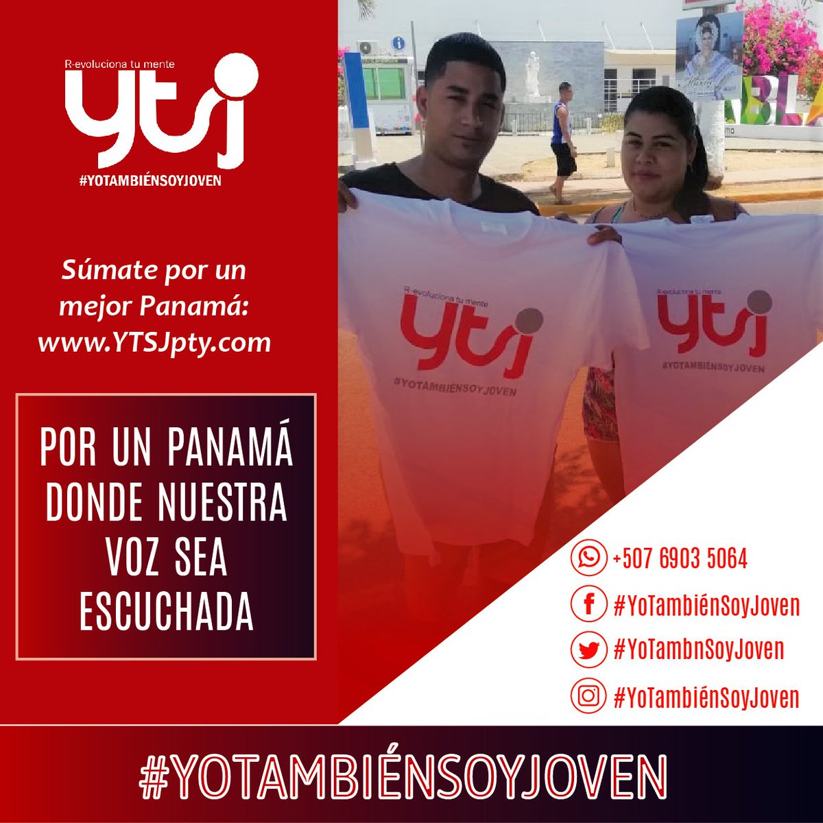 YoTambnSoyJoven's tweet image. Queremos ser escuchados y tomados en cuenta, nuestro objetivo es ser partícipes de un mejor futuro. #YoTambienSoyJoven 📢

#YoTambnSoyJoven  #PoblacionJoven #NuestroFuturo #JovenesPorPanama #UnFuturoMejor #UnMejorPanama #PanamaEsDeTodos #Panama2019 #Panama #PanamaJoven