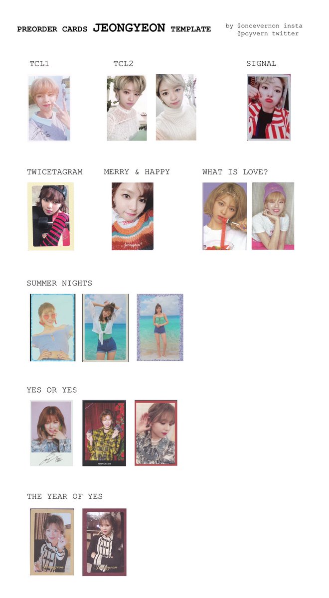 nayeon, jeongyeon, momo preorder card templates