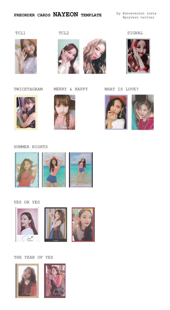 nayeon, jeongyeon, momo preorder card templates