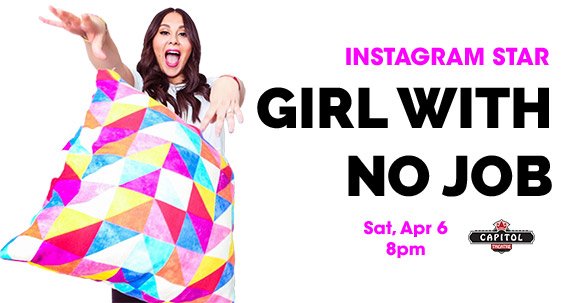BilheimerCap's tweet photo. Plus, don't miss @girlwithnojob on Sat, Apr 6 #AtTheCap! π https://t.co/D9jklAeW0p https://t.co/UAmH5zAOSw
