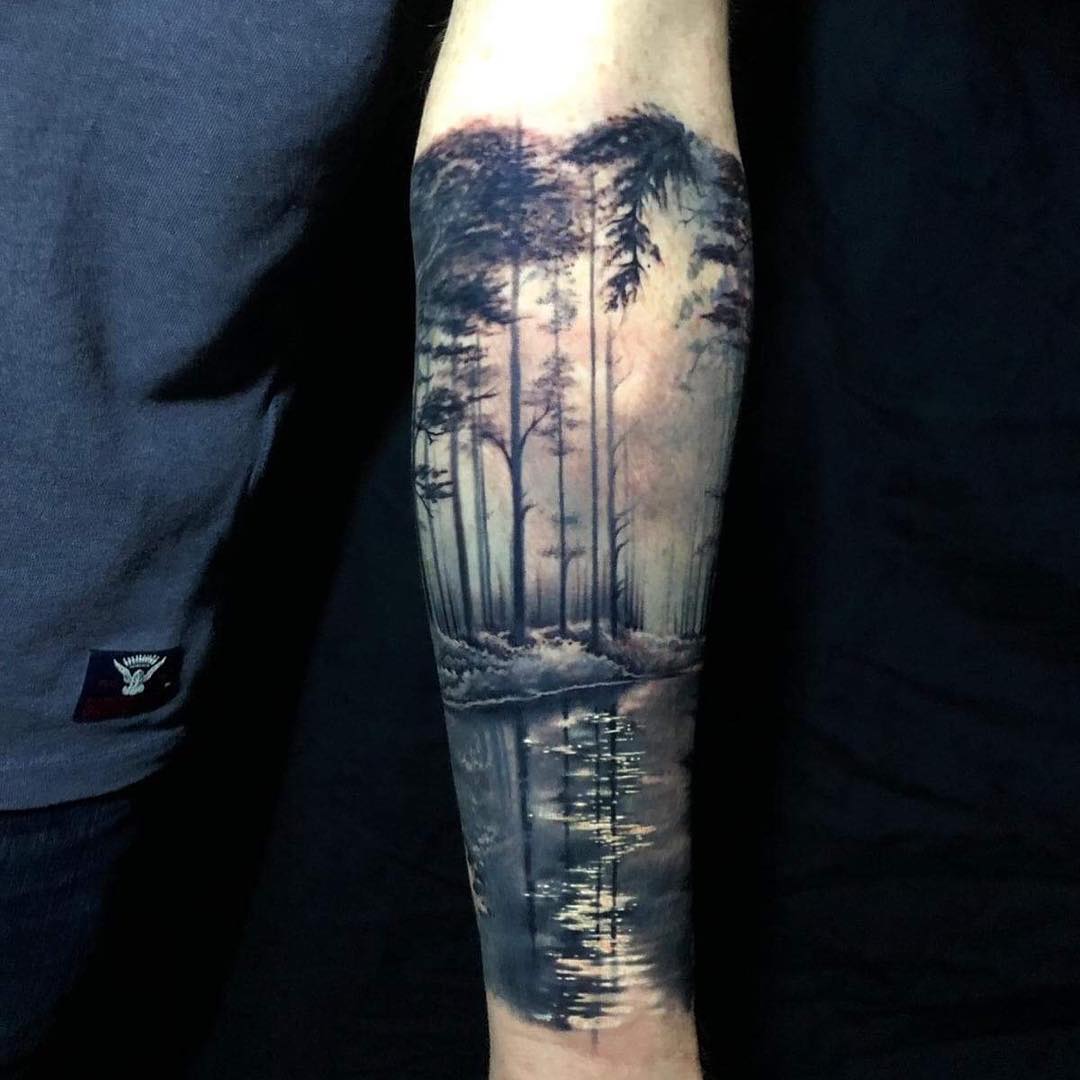 Nature scenery I did today #nature... - Dan Sandwich Tattoos | Facebook