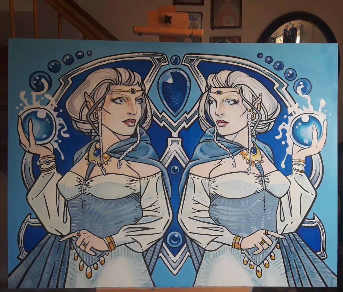 DominoAutonomy's tweet photo. Putting on finishing touches
#mtg #magic #tcg #magicthegathering #mtgart #fanart #quintonhoover  #vesuvandoppelganger #artist #artistsoninstagram #alpha #beta #unlimited #revised #artrack #artcollector #saraconiam #dominoart #oilpainting #warofthespark

OG Artist: Quinton Hoover https://t.co/scykHo37mC