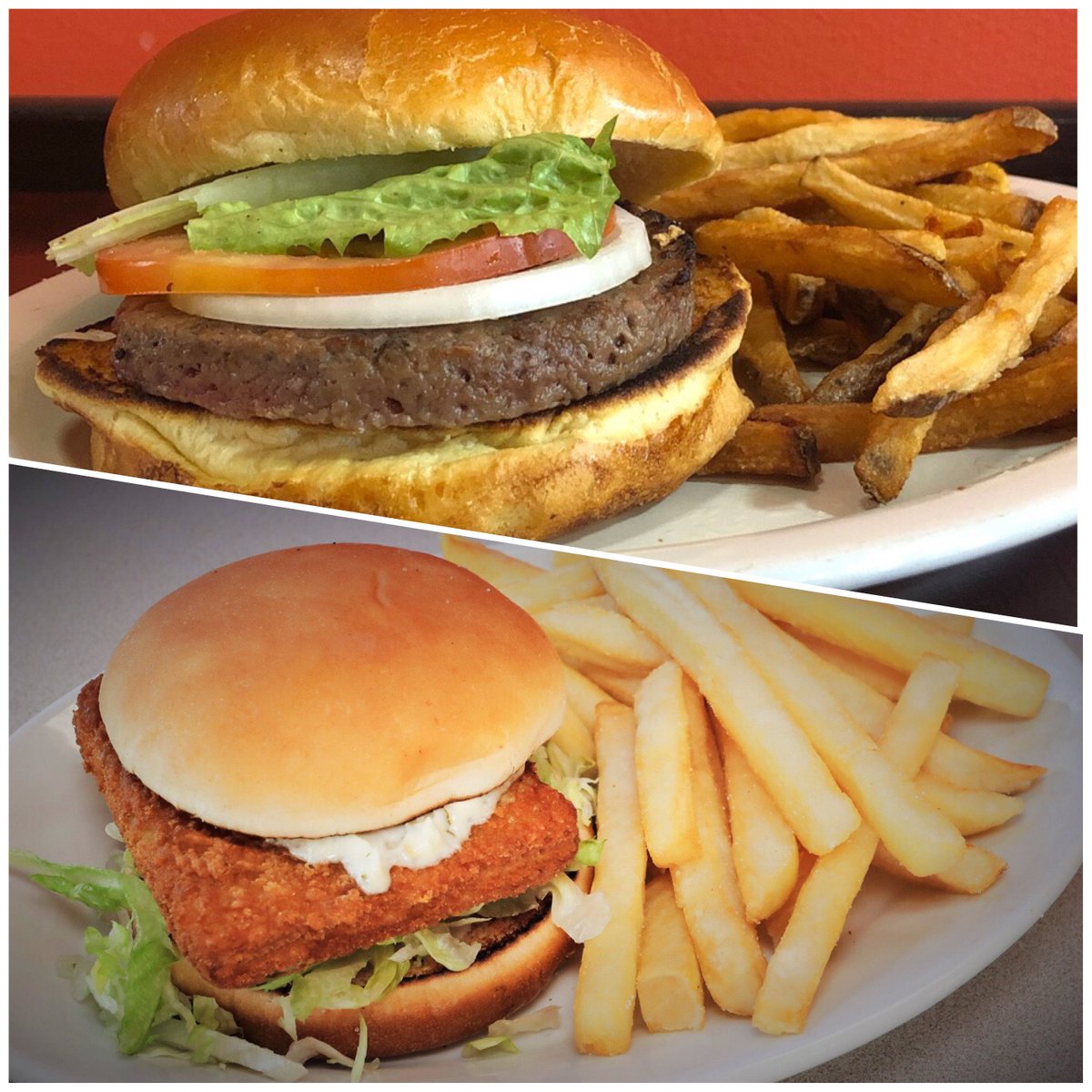 stackerzchicago's tweet photo. Oooohooo! It’s 50+ and warmer temps mean awesome options! Get our Cod Fish Sandwich or our Impossible (meatless) Burger 🍔 during this Lent Season! Order online at https://t.co/pnBSQBuBQe #burgers #lent #foodies #chicago #restaurants #veggieburgers https://t.co/hezLGUTReM