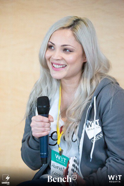 witregatta's tweet photo. Looking at Friday like...#weekendready. #TBT to our #Diversity by Design panel at #VANWIT19 with @humairaaa! #witregatta 📷: @SombilonStudios https://t.co/0Qo2O3r2XO