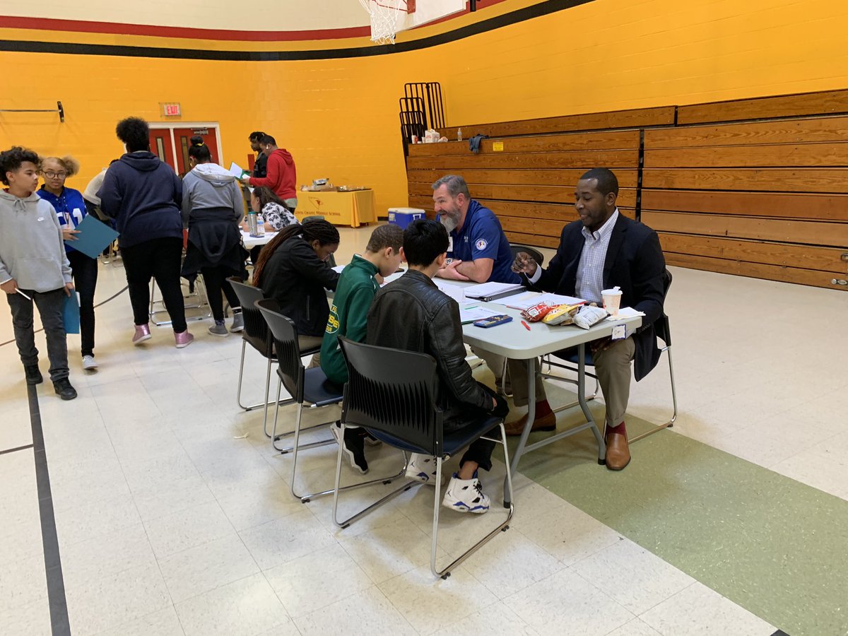 Dkatrina76's tweet photo. LCMS students participated in Reality You today!  Students enjoyed experiencing life lessons such as jobs and budgeting while using various salaries from various jobs and expenses.  Great job @SHAROE10 ! @LCMSCardinals @ccssecondaryed https://t.co/b2d7mfBycq