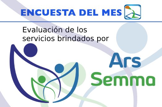 ObservaMap's tweet photo. Participa en la encuesta del mes, evaluando los servicios de la @ARSSEMMARD. https://t.co/Jf6ZfcEYjc https://t.co/zDRaJyz6bk