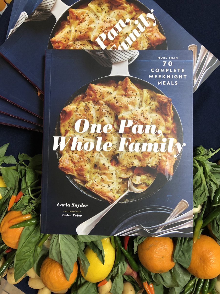 farmtotablela's tweet photo. About to make my life easier with this new cookbook: ‘One Pan, Whole Family’ by @carlacooks  @ravenouskitchen @MelissasProduce https://t.co/06rf1FzXBN