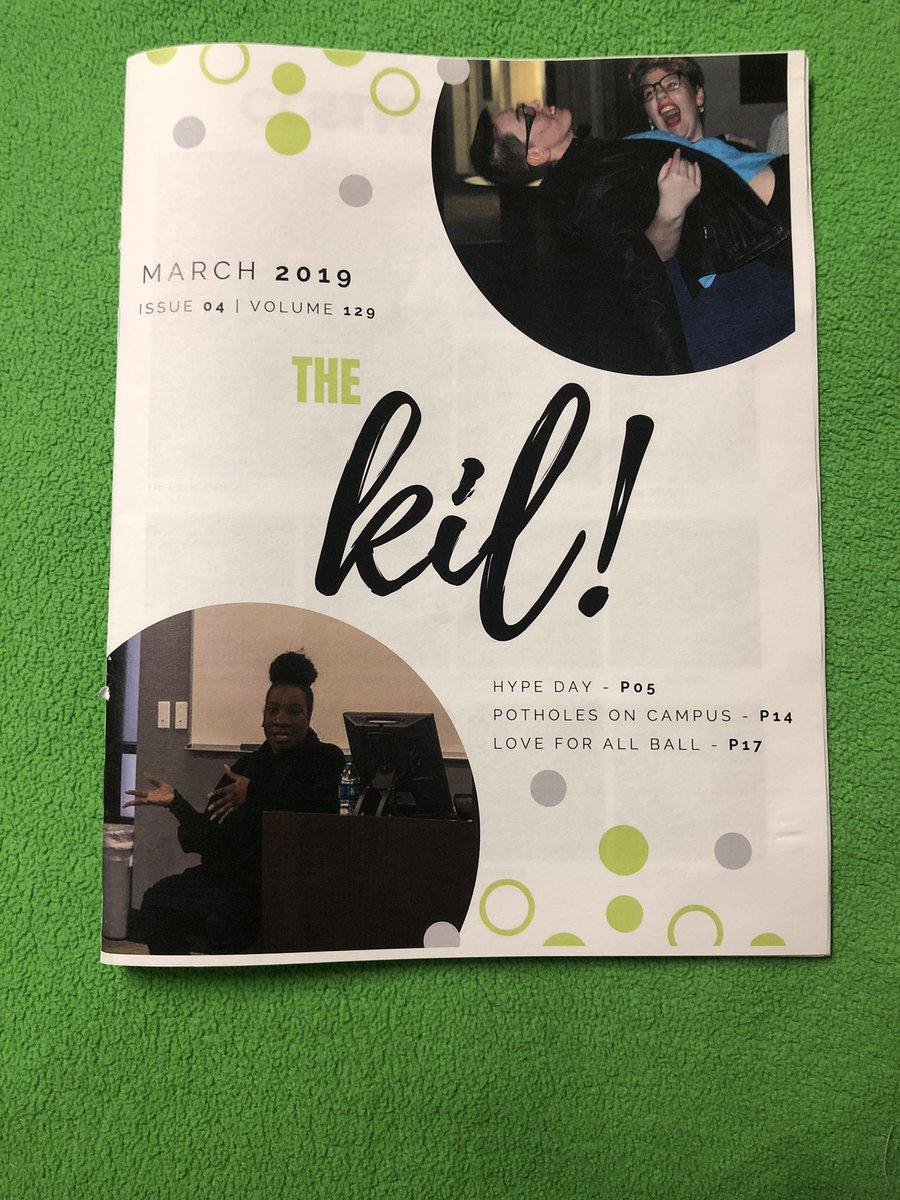 New issues of the Kil are out! Look out for them around campus 🥳