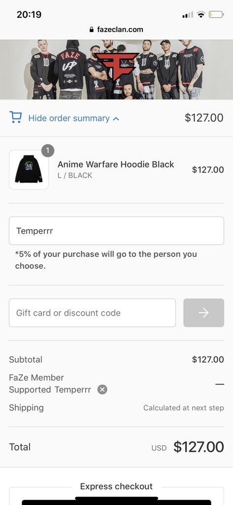 Featured image of post Faze Clan Gift Card