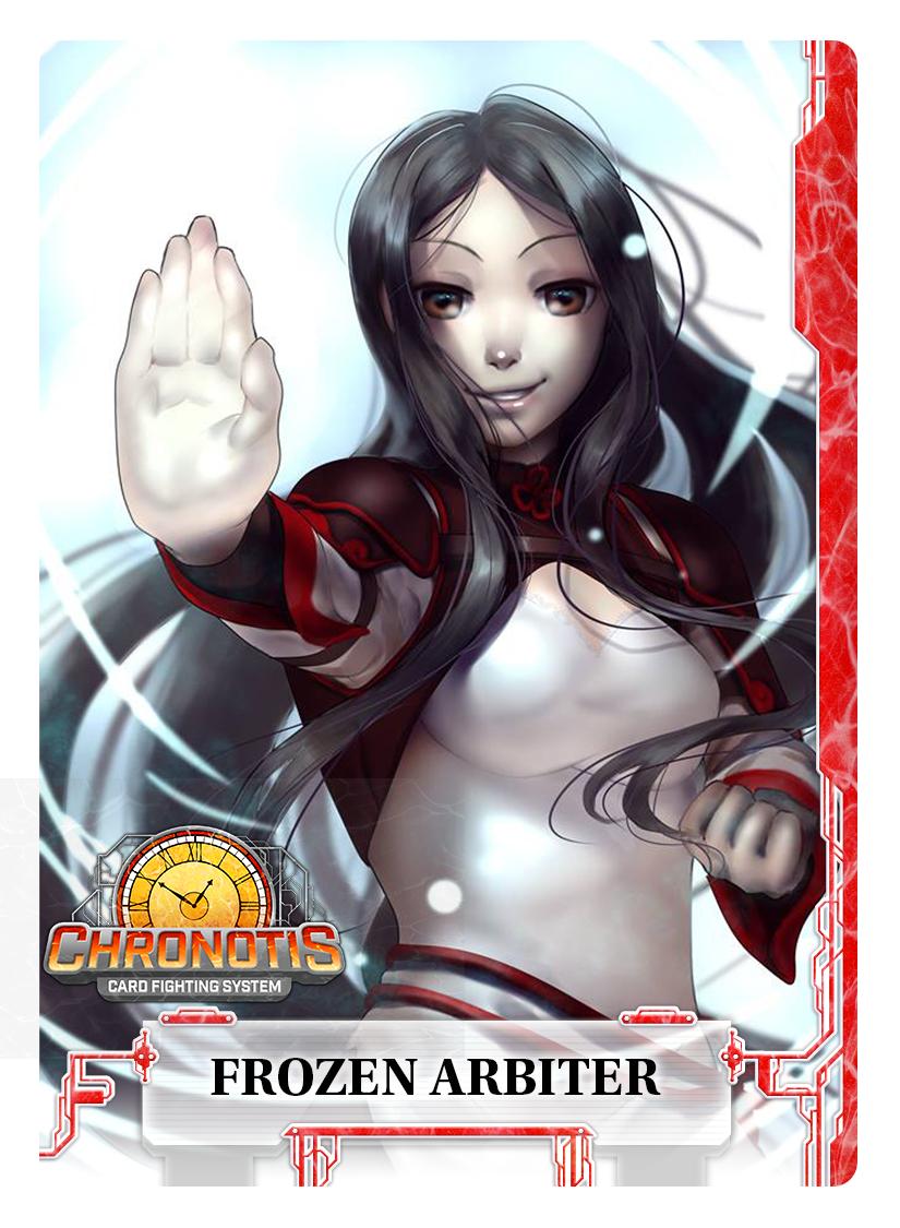 PlayChronotis's tweet photo. We're going to start giving you a sneak peek at the amazing @PlayChronotis #indiegame card art by @kotori_mouchi daily! First off is Amara Xian's "Frozen Arbiter" that showcases a confident stance with her ice powers!❄️ https://t.co/rkCnFTwWVe