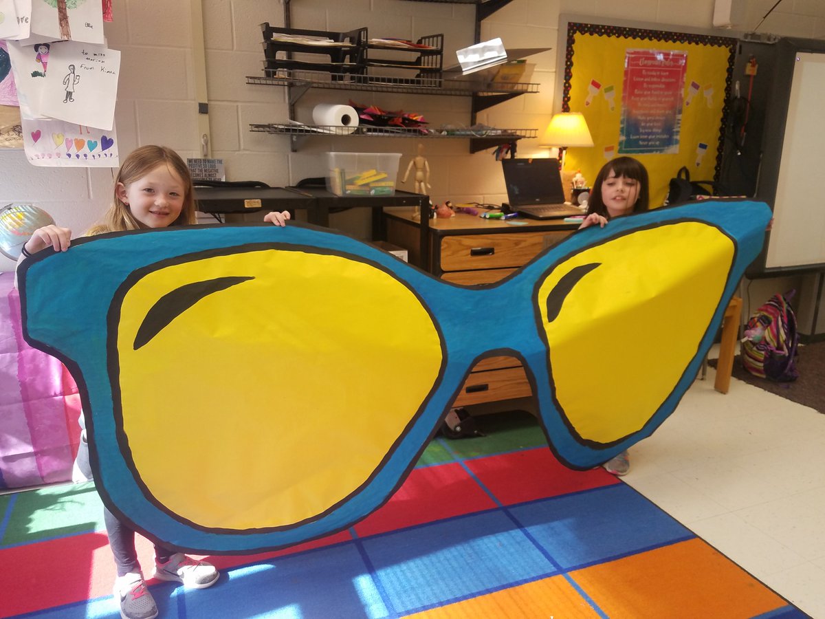 SMarionArtEd's tweet photo. Sunglasses are ready for our @tolbert2nd #WellnessRocks performance next week! @MrsBloodMusic @JanaDrumm https://t.co/nW0Ze5ZUm1